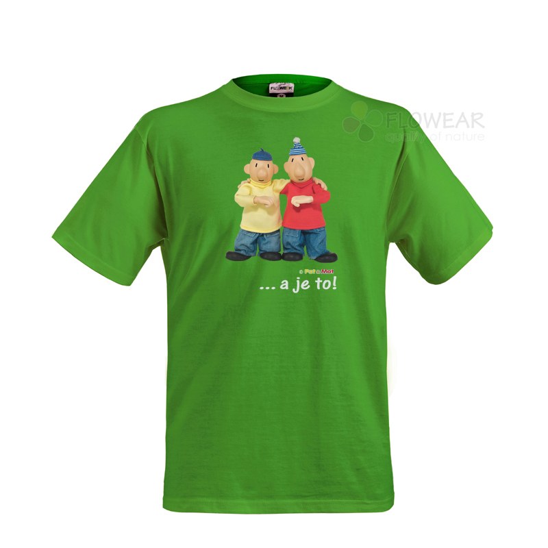 Dječja majica Pat i Mat zelena, veličina 146
